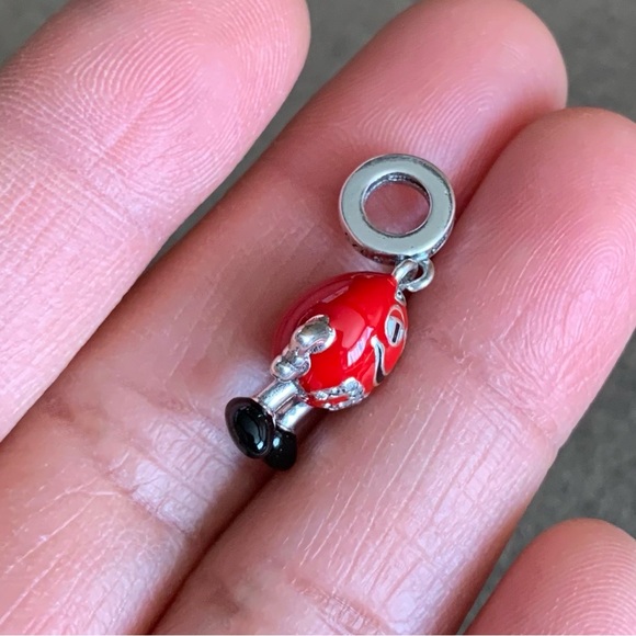 NWOT M & M M&M Enamel Red Chocolate Dangle Charm Sterling Silver 925 - Picture 4 of 10